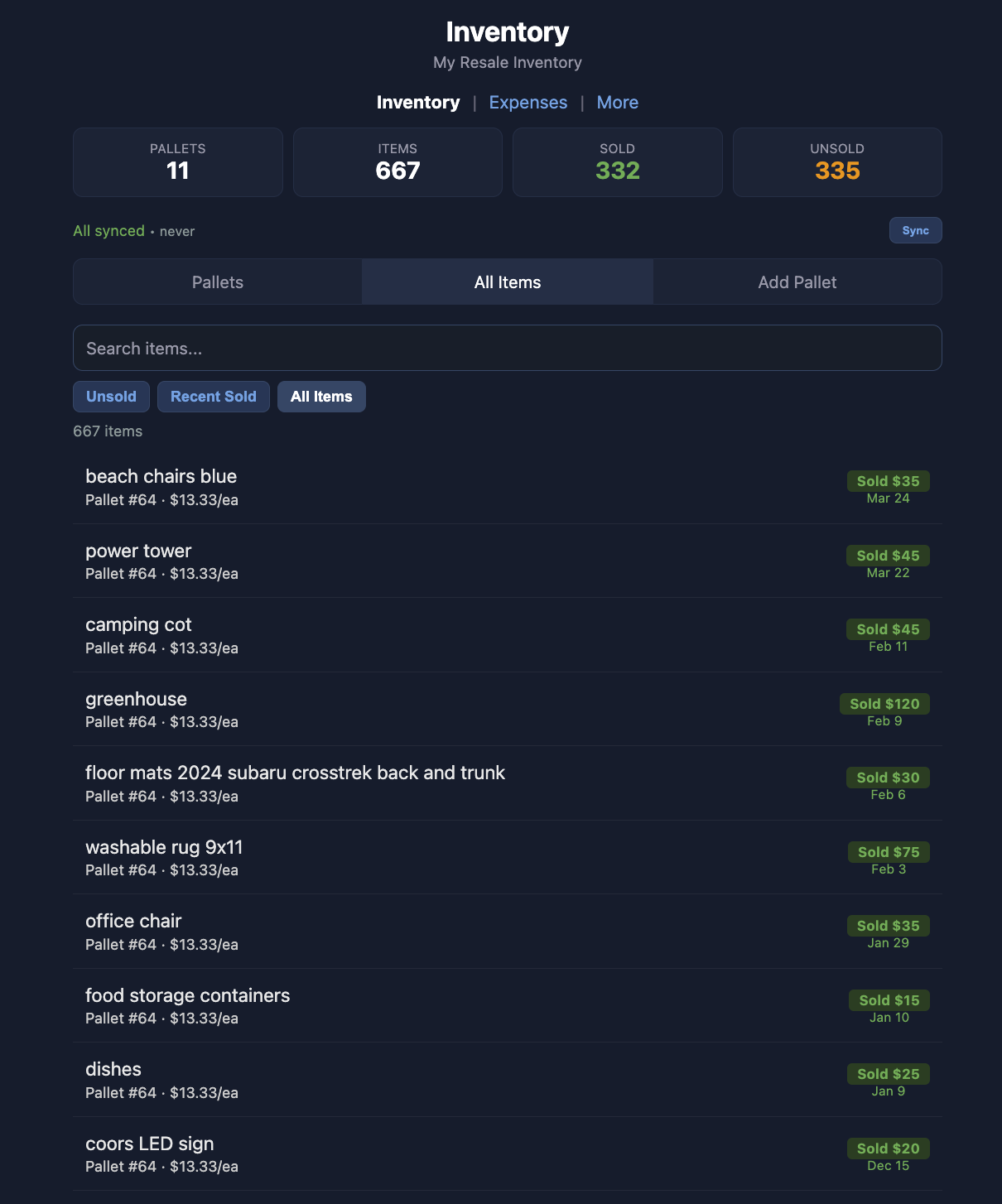 All Items